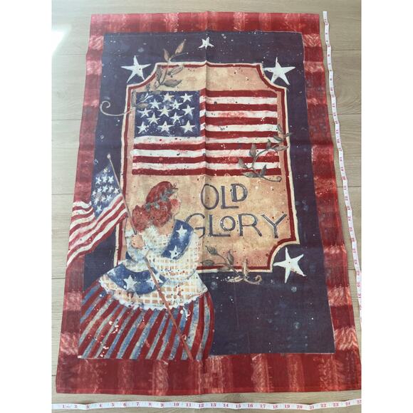 Vintage Outdoor Porch Flag Patriotic American Flag Old Glory USA JL - Picture 1 of 6